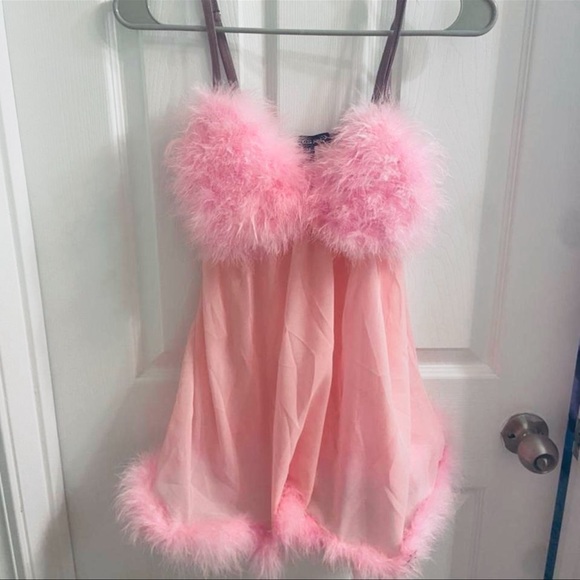 Other - Austin powers Fembot feather lingerie dress